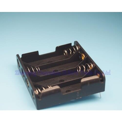 50pcs AA Battery Case Holder Box Base Socket With two pins 4xAA Battery Holder