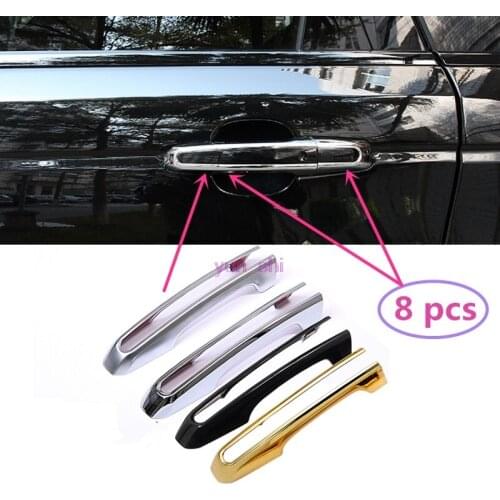 8 pcs Car Door Handle Decoration Cover Sticker Car-styling For Land rover Range Rover Evoque 2012-18 as SV Upgrade accessories