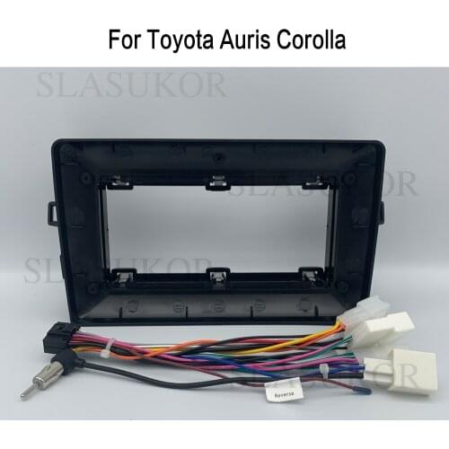 9" Car Fascia for Toyota Auris Corolla 2013 Audio Adaptor Facia Refitting Panel Dashboard Car Frame Kits accessories