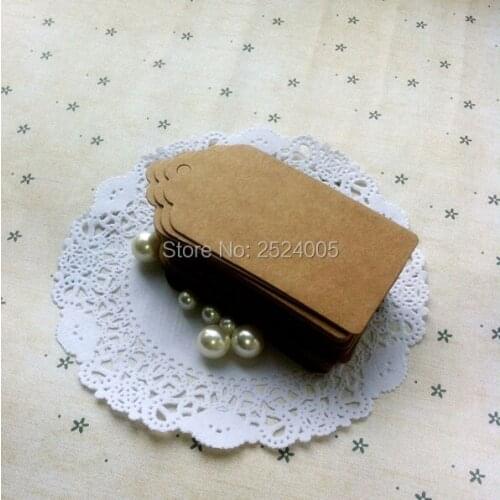Free shipping in stock 4.5x9cm blank shape cutting tag 350gsm craft paper 100 pcs a lot/paper card hang label
