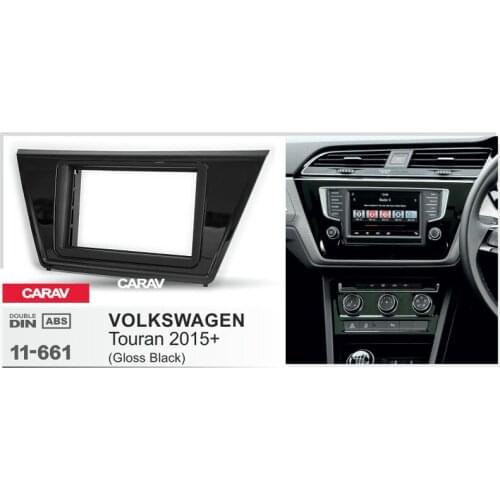 CARAV 11-661 Car Stereo Radio Fascia Plate Panel Frame Kit for VOLKSWAGEN Touran 2015