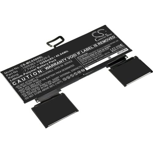 CS 5200mAh / 40.04Wh battery for Microsoft Surface A50 1005363-356220-2