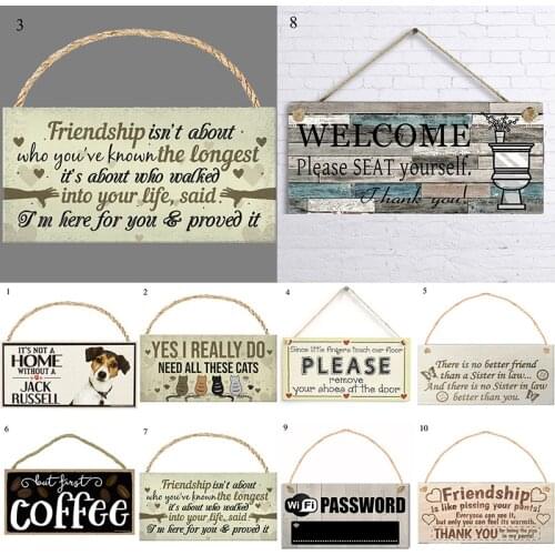 WC Doorplate Wooden Door Hang Tag WC Door Plate WC Bathroom Toilet Door Decoration Creative