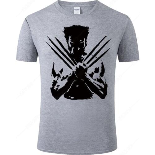 X-Men Wolverine T Shirt Men Women Summer T-Shirt 2021 Fighting Streetwear Tee 100% Cotton Short Sleeve Print Tshirt Homme J43