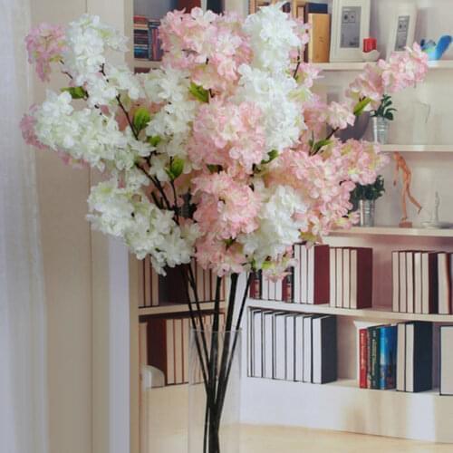 Cherry Blossom Branches Encryption Cherry Tree Simulation Flower Wedding Road Lead Ornament Decoration Colorful Cherry Blossom