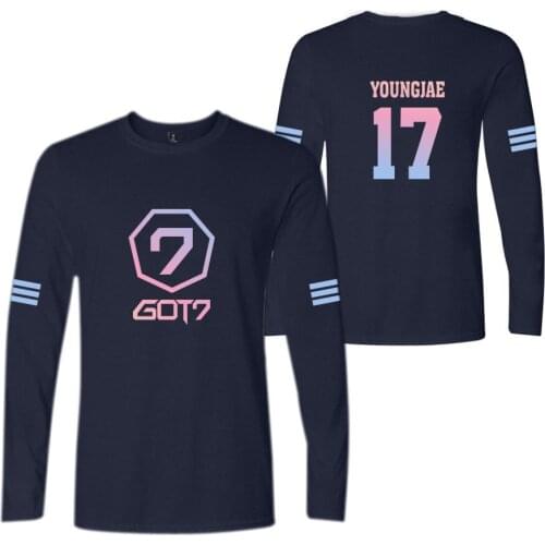 2018 GOT7 Autumn Summer cotton Long Sleeve t shirt women men harajuku korean tshirt women Clothes tee shirt femme Plus Size