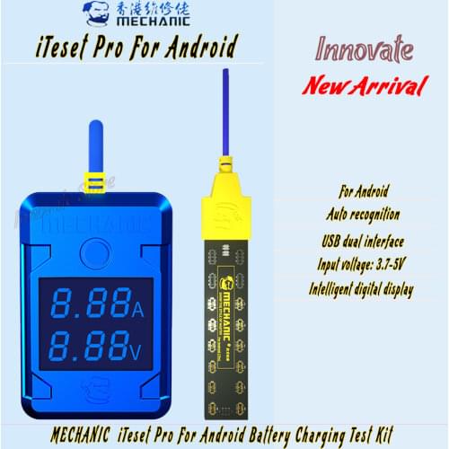 MECHANIC iTeset Pro Battery Charging Activation Board Smart Digital Display Charging Detector For Android