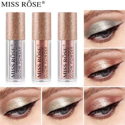 MISS ROSE Waterproof Portable Ball-eye Shadow Powder Beauty Monochrome Pearly Flash-pink Eye Shadow