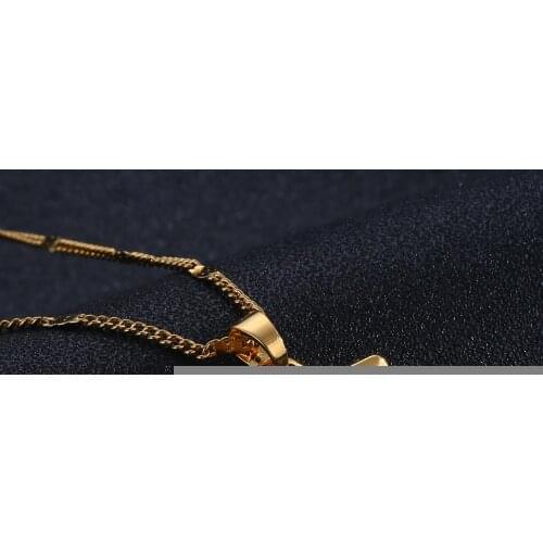 Fashion Metal Jewish Star of David Pendant Necklace for Women Gold Color Hexagram Tantrism Jewelry