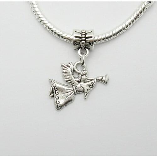 Wholesale lots 25pcs fit Pandora charms bracelet DIY pendant beads dangle Angel charm pendants for jewelry making