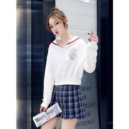 A sense of minority design, trendy and versatile spring and autumn new loose womens fried Street sweater
