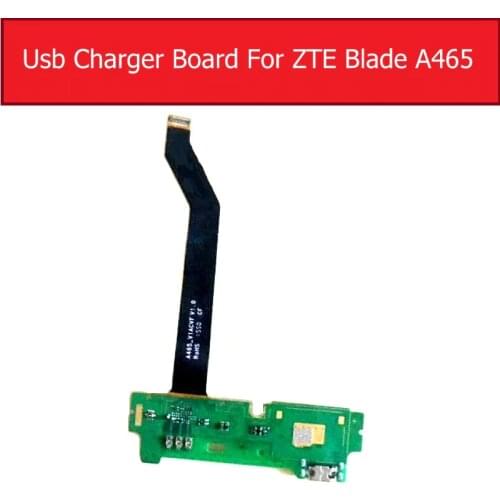 Genuine Microphone & Usb Charger Board For ZTE Blade A465 USB charging Jack Port connector board Flex Cable replacement parts