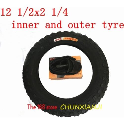 Size 12 1 / 2x2 1 / 4( 57-203) Bicycle Outer Tire Inner Tube 12 1/2*2 1/4 Tube Tyre 12 Inch Folding Car Adult Buggy Tire