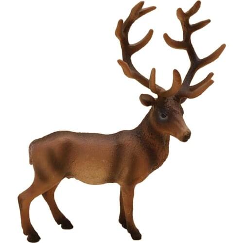 ReindeerLifelike Toys PVC Non-toxic Reindeer Ornaments Crafts