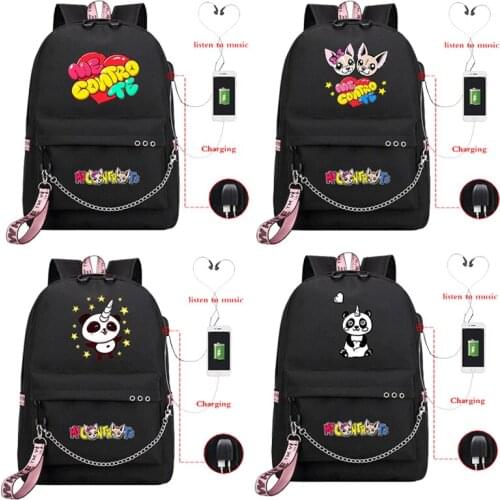 Me Contro Te Backpack USB Charging Backpack Bag Cartoon Bag Animation Cute Backpacks Anime Designer Backpacks School Bag