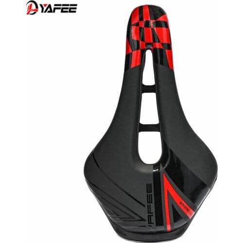 YAFEE Yafeng Bicycle Seat Saddle Mountain Bike Seat Cushion MTB Saddle Seat Outdoor Riding Accessories Imitation Leather Men