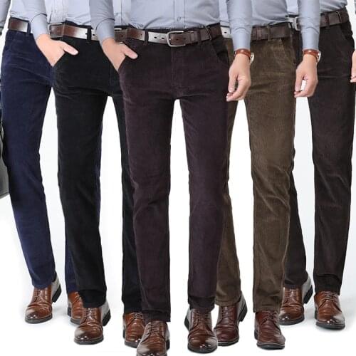 TANGYAXUAN Men's Corduroy Trousers