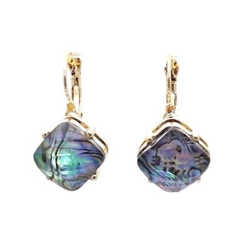 Unique Abalone Shell Crystal Earrings For Women