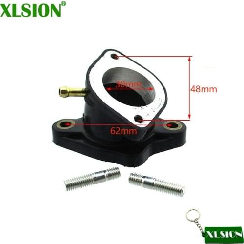 XLSION 30mm Inlet Pipe Curve Intake Manifold Pipe For CG250 250cc ATV Dirt Pit Bike Go Kart