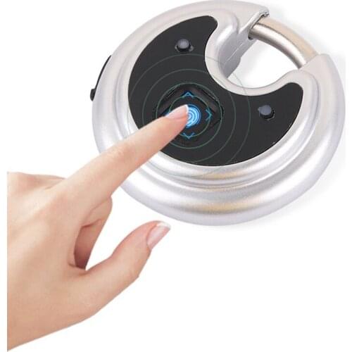 Fingerprint Locker Lock Small Lock Keyless Biometric-Water Resistant Digital Fingerprint Padlock USB Rechargeable Padlock