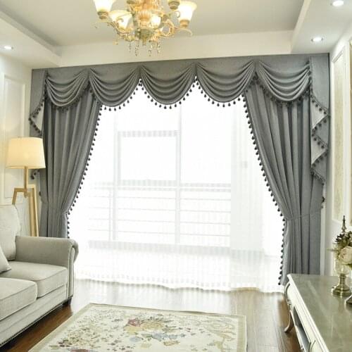 European-style Curtains Thickened Wool Velvet Fabric Cotton Velvet Super Soft European Style Living Dining Room Bedroom Study