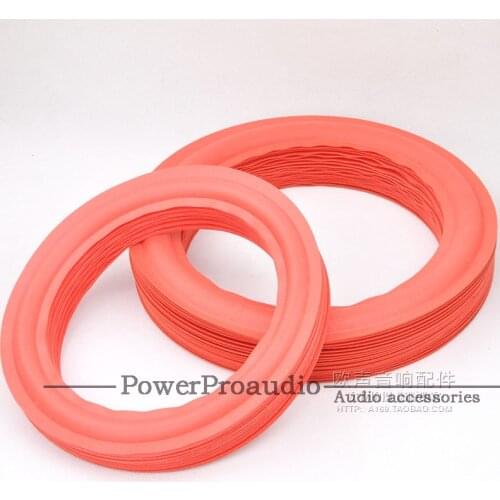 10PCS Red Speaker Foam Surround Subwoofer 6.5 INCH 8 INCH 10 INCH 12 INCH Woofer Speaker Repair DIY part Sponge ring Side