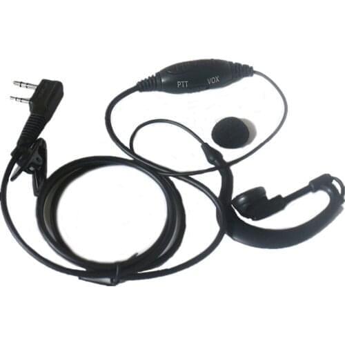 2pc 2-pin G-Ring Shape Headset Earpiece Security VOX Mic For Kenwood Radio TK-3107 TK-3130 TK-3131 TK-3160 TK3170 TK3173 TK-3200
