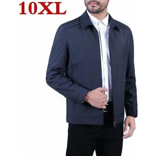 2020 Plus Size 8xl 7xl 6xl Mens Jacket Spring Autumn Fashion Overcoat New Arrival Lapel Slim Casual Style Whole Sale