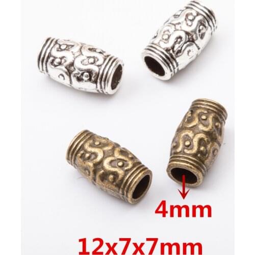 30 pcs/lot Fashion zinc alloy Metal Large Hole Beads charms DIY European Bracelet jewelry Fittings making 5645