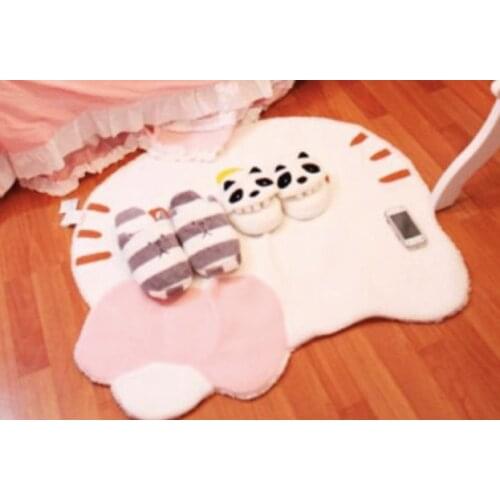 6pcs/lot kawaii cartoon cat carpet mats girls bedroom cute carpet door mats home decorations women birthday gifts