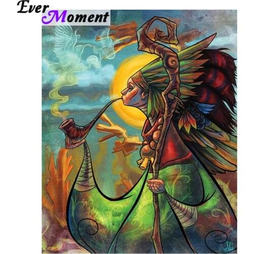 Ever Moment 5D Diamond Painting Cross Stitch Indian Mystic Art Full 5D Embroidery Diamond Mosaic Handicraft Embroidery ASF866