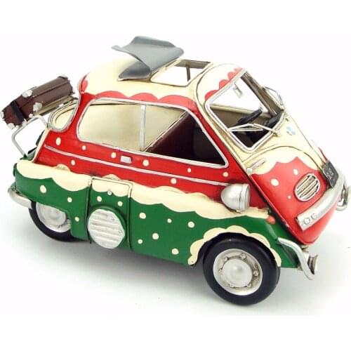 Antique classical car model retro vintage wrought metal crafts for home/pub/cafe decoration or birthday gift