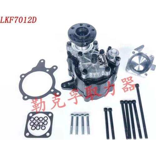 Parts of bulk cement tank car are refitted, main car is equipped with air compressor power take-off device