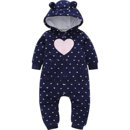 Baby Romper Winter Clothes thickened polar fleece infant Romper Baby Jumpsuit Boy Girls Suit for 0 to 24M baby
