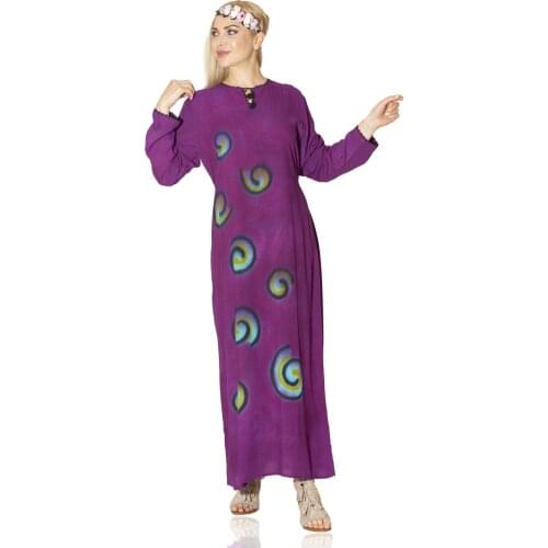 Natural Cotton Fabric Sile Cloth Long Dress New Fashion Clothing Collections 2 Different Color Options