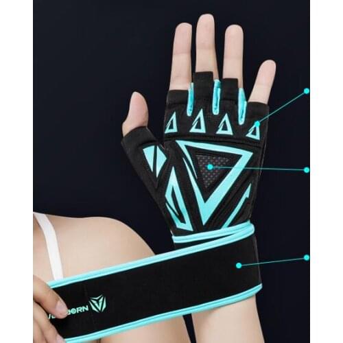 Horizontal bar gloves Weightlifting Half finger Improvement of pulling body gloves