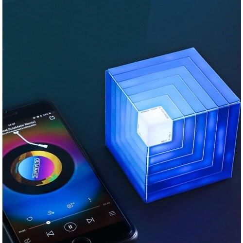 Square Mini Portable LED Bluetooth Speaker Outdoor Wireless Boombox 3D Stereo Subwoofer caixa de som Bluetooth Support TF card