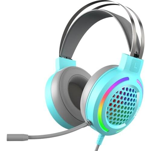 M12 X2 Wired Gaming Headset 7.1 Surround Sound Stereo Earphones USB Microphone Breathing RGB Light For PC Gamer Headphones