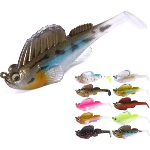 7cm 14g Swimbaits soft lure fishing pike lure bass Deep Running Paddle Tail Swimbait lead jig leurre 1pcs