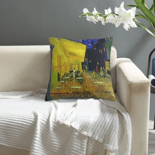 Van Gogh,Cafe Terrace Arles pillowcase printed cushion cover sofa waist pillow pillow cover