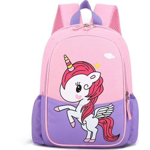 New Animal Children Backpacks Unicorn Design Girls Boys Backpack Toddler Kids Neoprene School Bags Kindergarten Cartoon Bag
