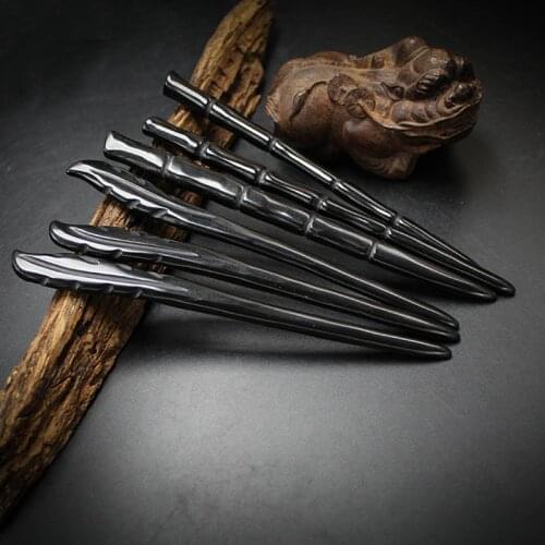 Chinese Style Chopsticks Ethnic Hair Pin Vintage Hair Stick Natural Horns Hairpin Headwear Women Hairpins Jewelry Accessories