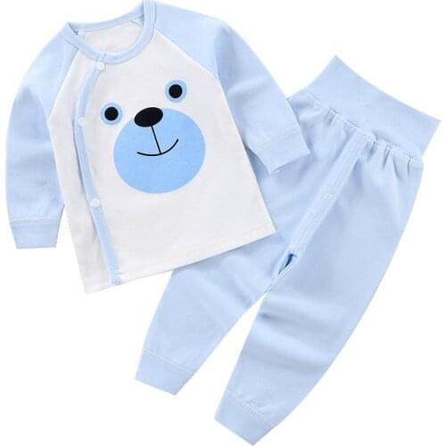 Newborn Baby Pajamas Set Autumn Toddler Boys Girl Homewear Clothes Long-Sleeved Top + Pants 2Pcs Children Suits Clothing Sets