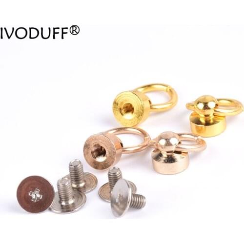 Belt Stud Screw Back Rivet,Brass Screw Button Back With Different Color