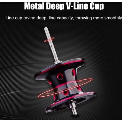 Lure Fishing Reel Strong Bearing Metal Wear Resistant Low Profile Baitcasting Reel QW