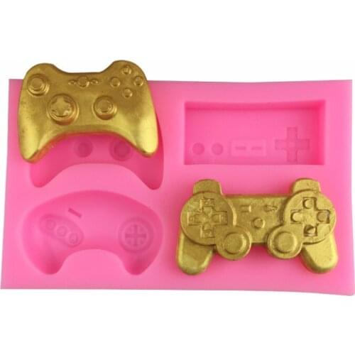 Silicone Mold Gamers Boys Gift Game Controller Shaped Fondant Mould Diy Cake Decoration Sugarcraft