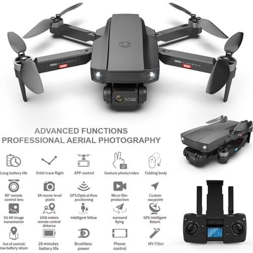Smart Follow The Protagonist 6K ESC Dual Camera Drone GPS Brushless Motor Drone 5G HD Image Transmission Quadcopter