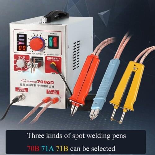 SUNKKO709AD 4 IN 1 Welding machine fixed pulse welding constant temperature soldering Triggered induction with 71A