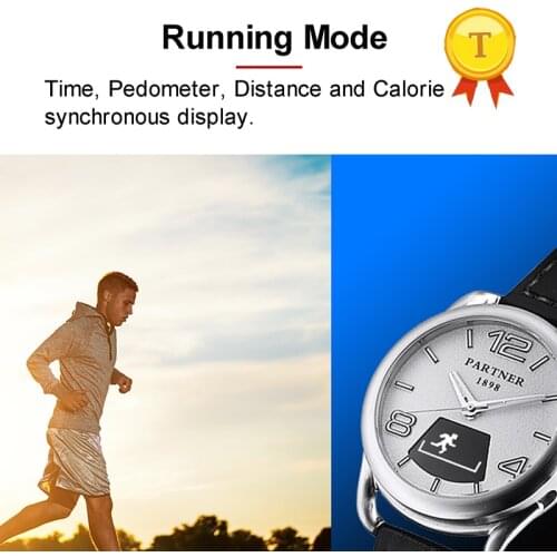 2018 best quality classic leather strap man style waterproof smart watch hour watch with stopwatch calorie heart rate monitor