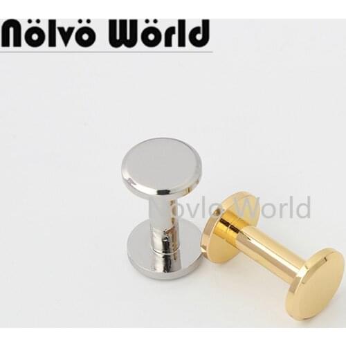 50 pieces 3 colors 11*15mm nail rivet for DIY women leather bag studs screw buttons craft decoration accessories